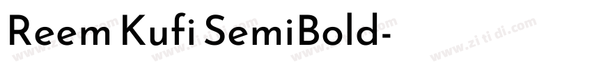 Reem Kufi SemiBold字体转换